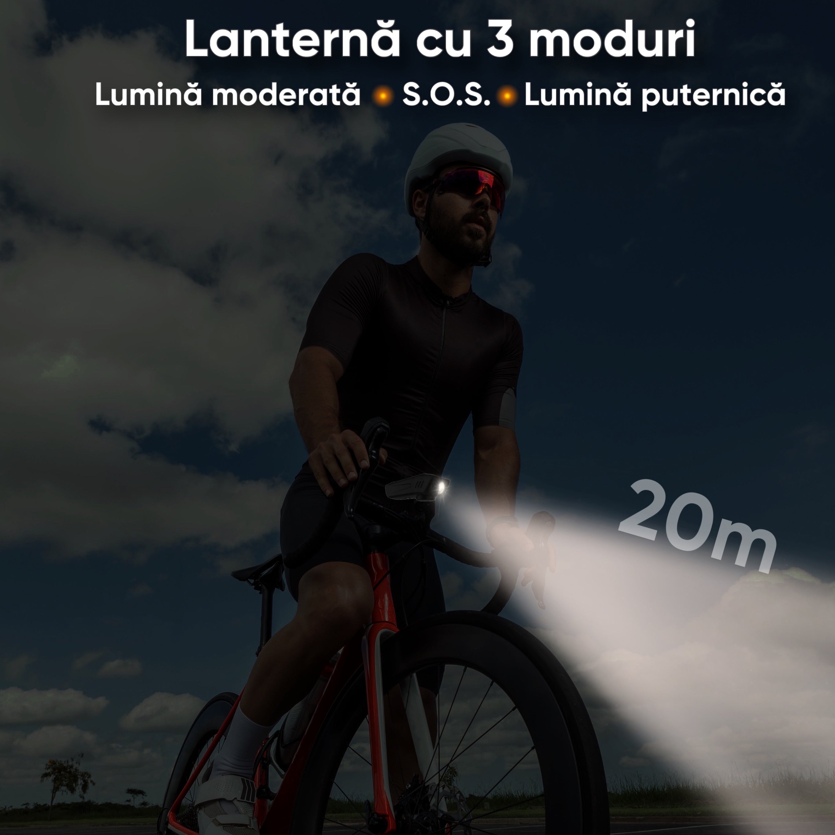 Camera Video de actiune pentru Bicicleta si Motocicleta 3 in 1, HexaEye