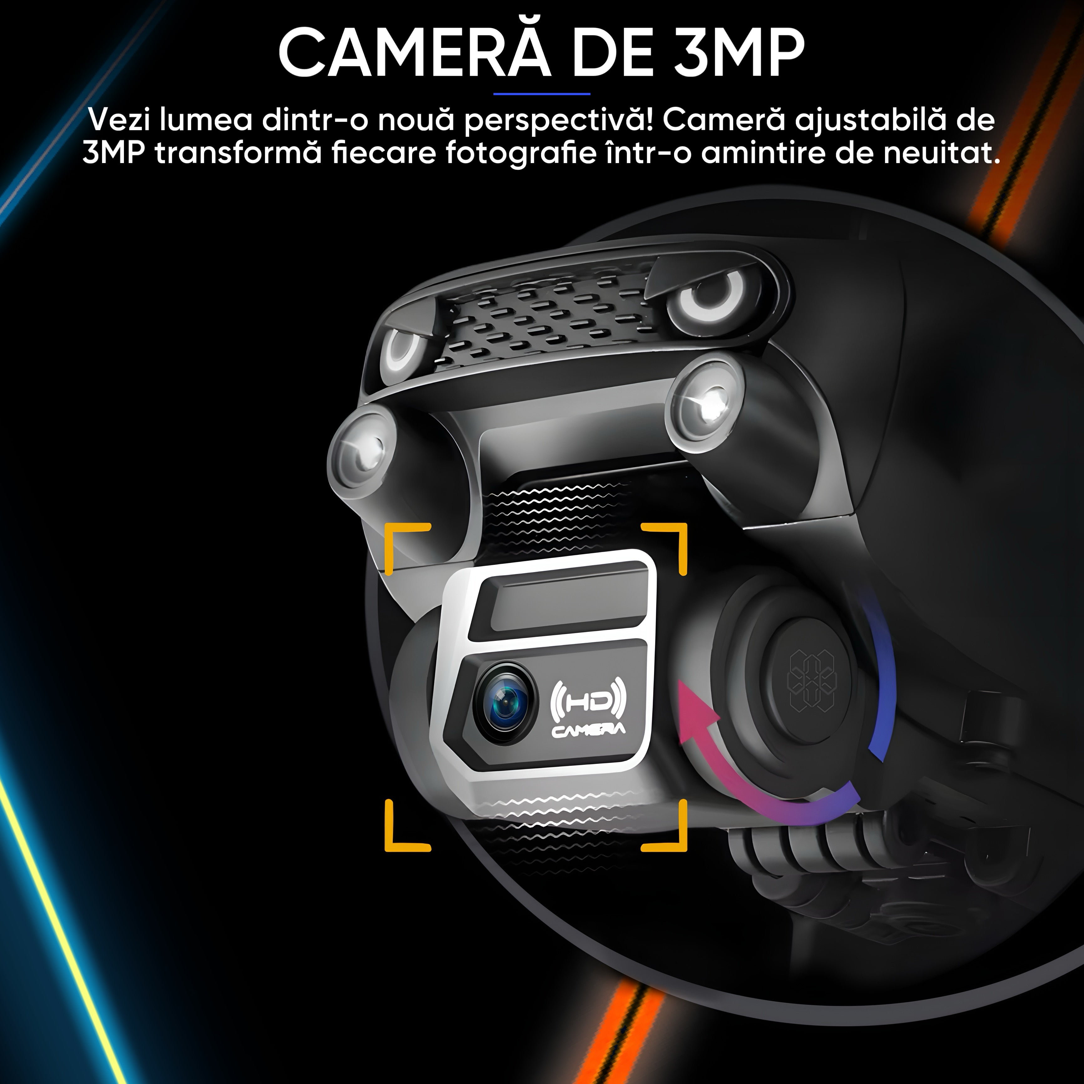 Drona incepatori, Original HexaCraft S-Seris, Camera duala 3MP