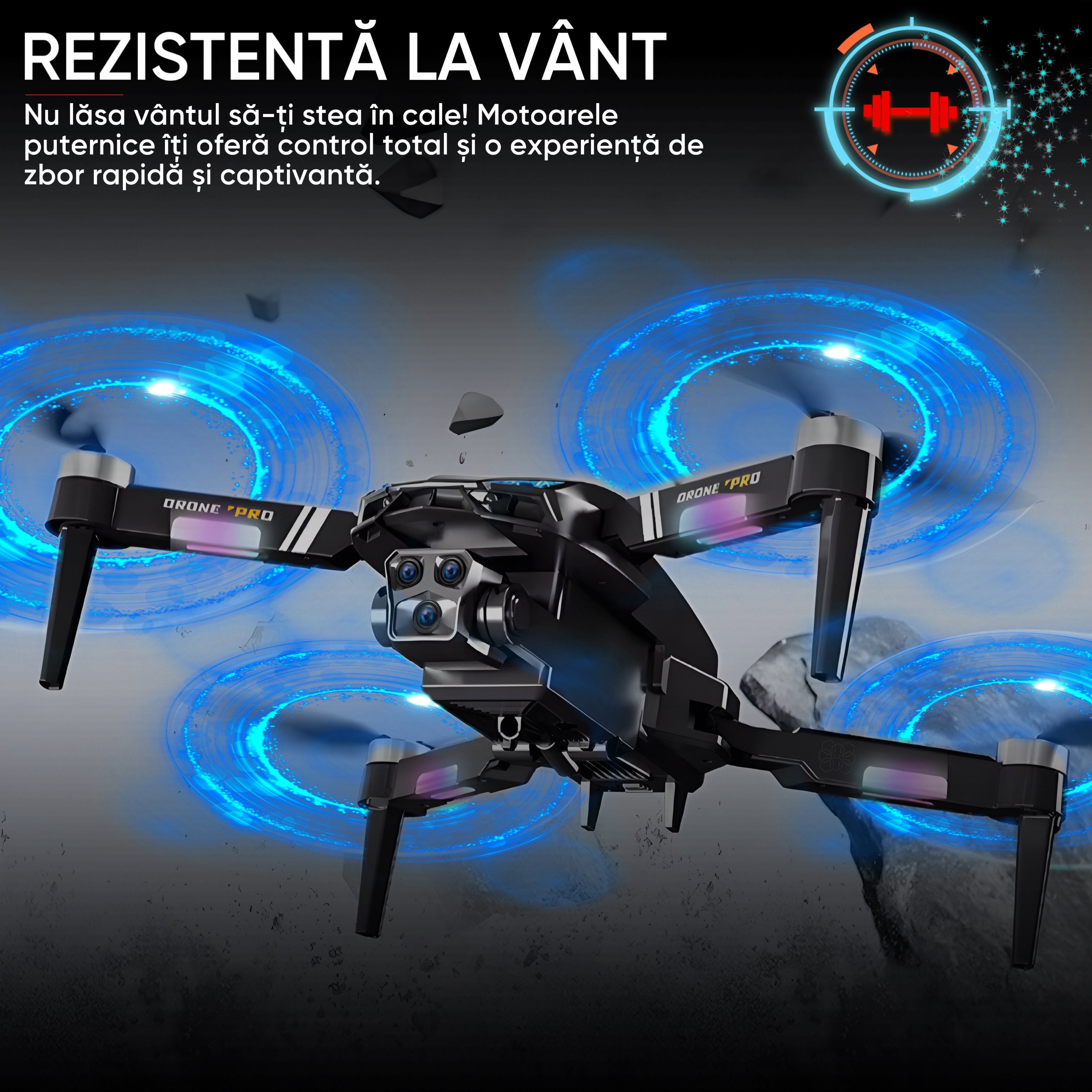 Drona HexaCraft, model LumiFly, 4 camere HD Wide-Angle