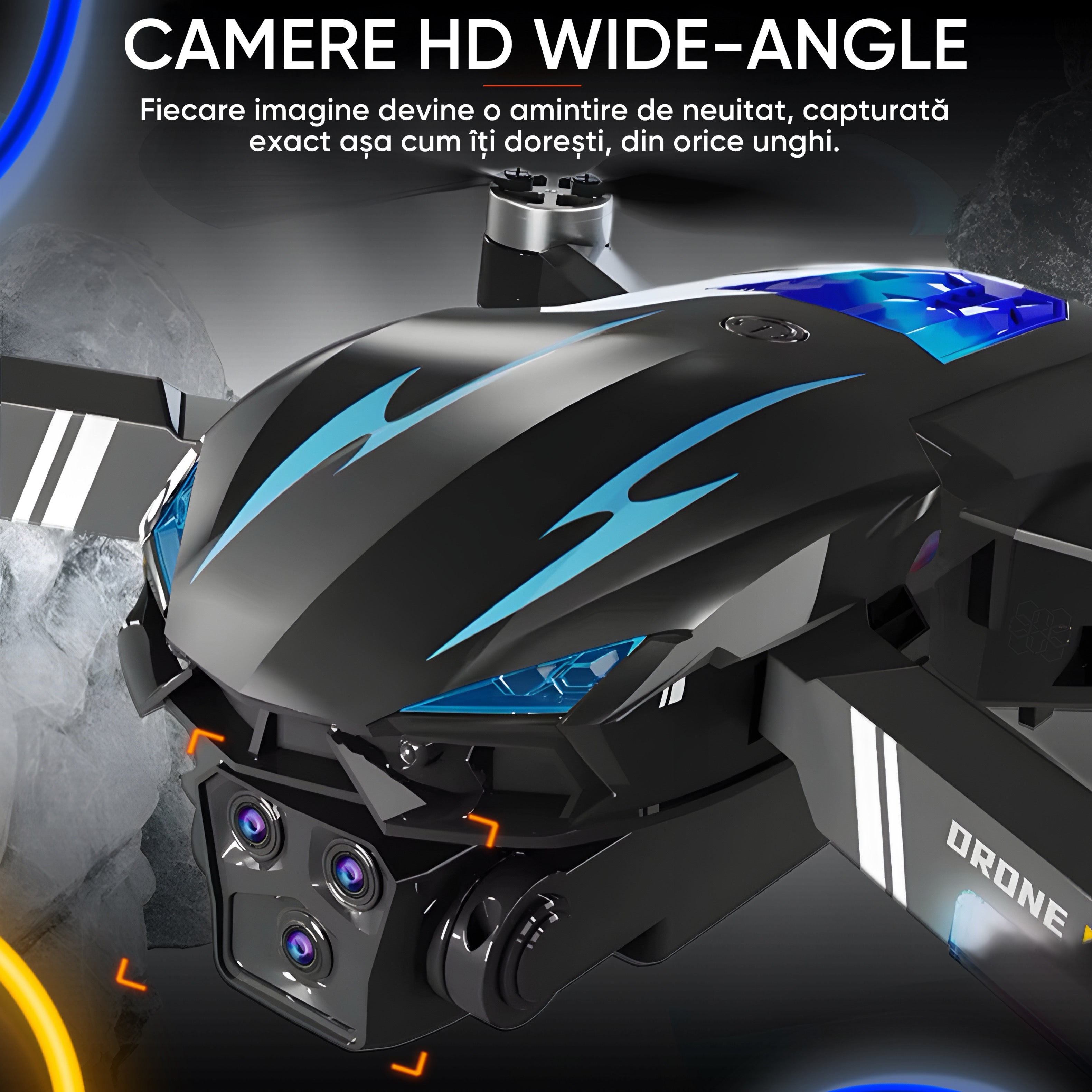 Drona HexaCraft, model LumiFly, 4 camere HD Wide-Angle