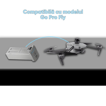 Baterie reincarcabila pentru drone, Li-Po, compatibila cu HexaCraft Go Pro Fly, 11.4V 3500mAh, Timp extins de zbor