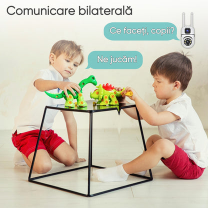 Camera De Supraveghere Video CCTV Dubla WIFI, HexaEye