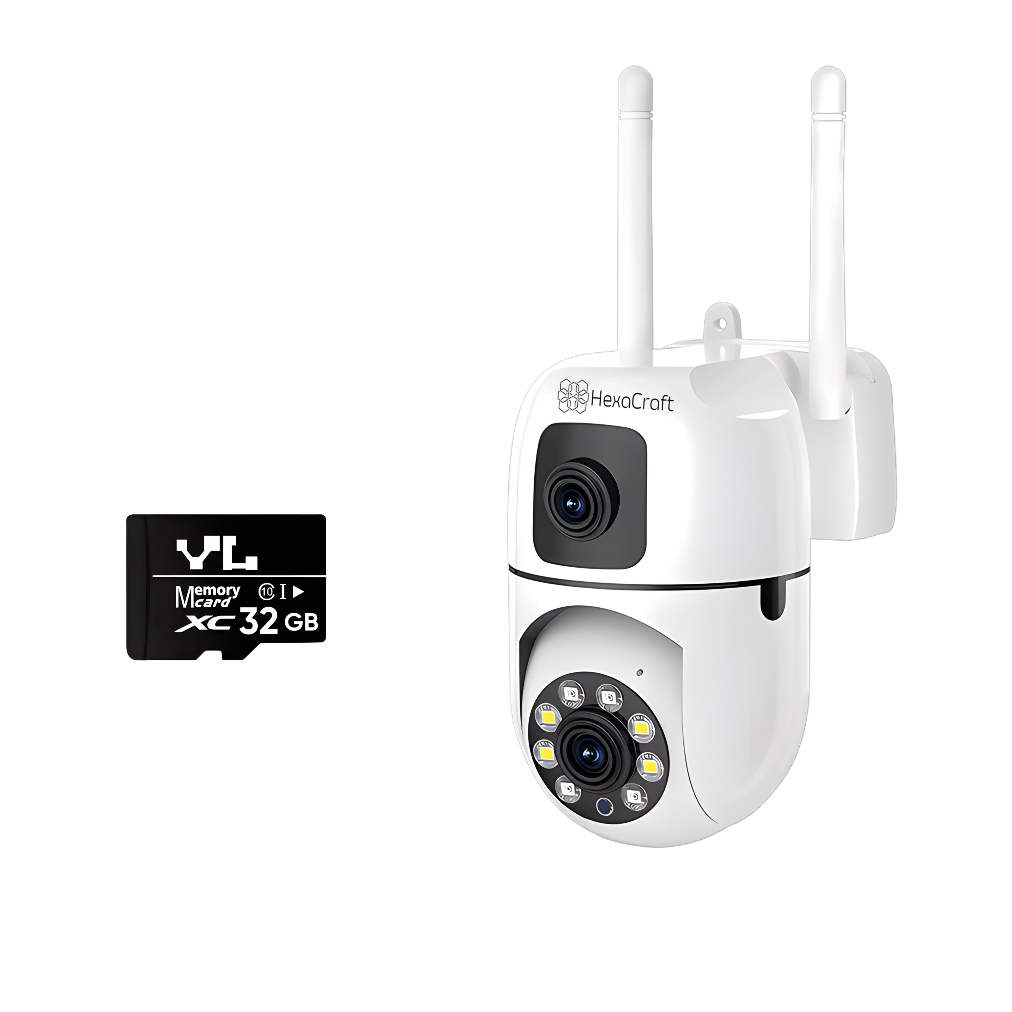 Camera De Supraveghere Video CCTV Dubla WIFI, HexaEye
