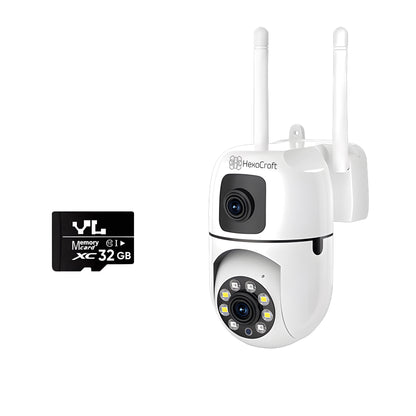 Camera De Supraveghere Video CCTV Dubla WIFI, HexaEye