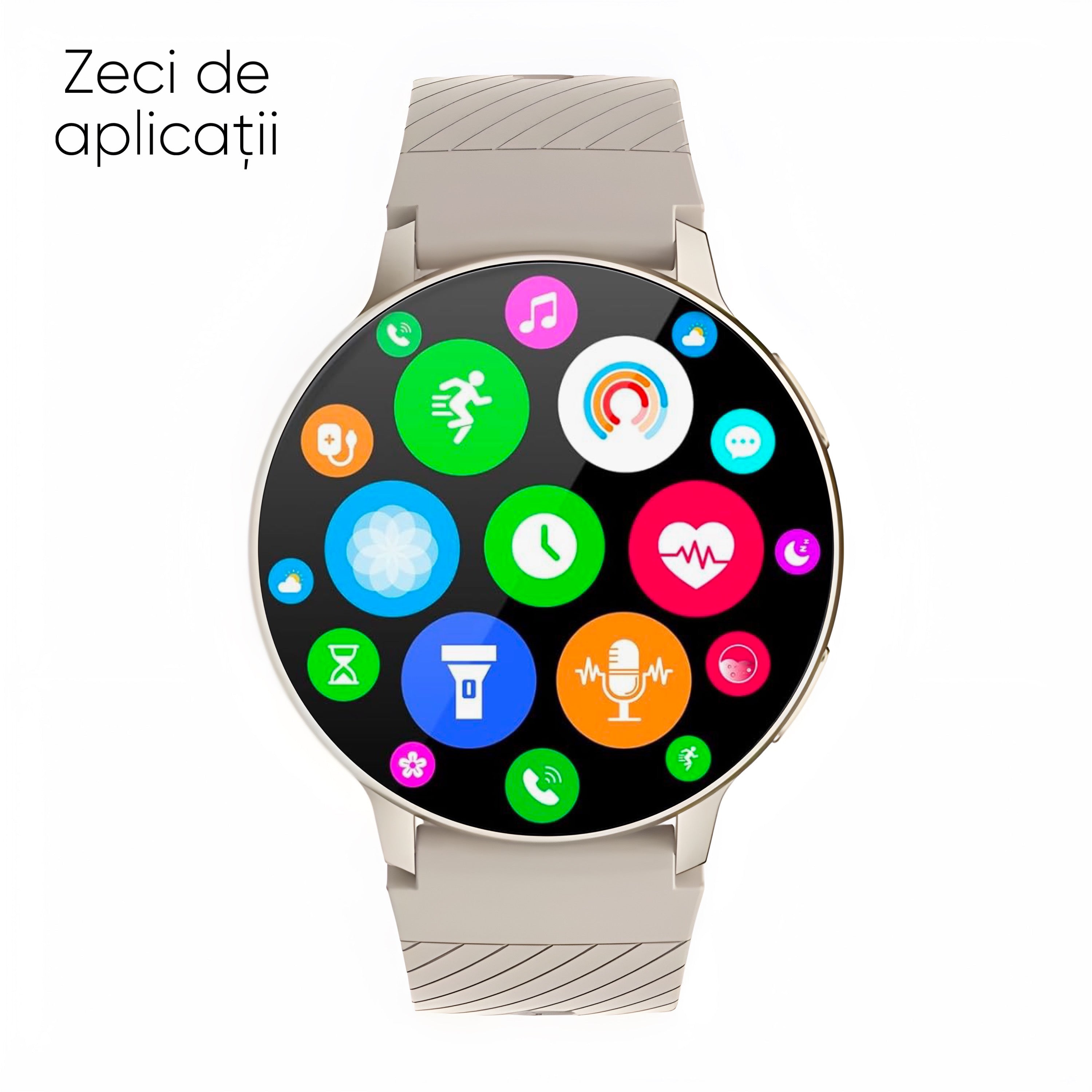 Ceas SmartWatch, HexaCraft, Touchscreen, SLIM, UniSex, Rezistent la apa si coliziuni, Monitorizarea starii de sanatate, Fitness, Durata de viata baterie 5 zile, Asistent vocal, Permite apeluri, Incarcare wireless, Silver