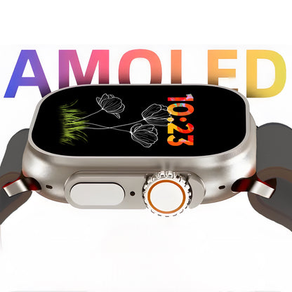 Ceas Smartwatch, Touchscreen, Ecran AMOLED, Asistent vocal, Monitorizarea starii de sanatate, Fitness, Meniu Waterfall, Cadran AI, Rezistent la apa si socuri, Gri