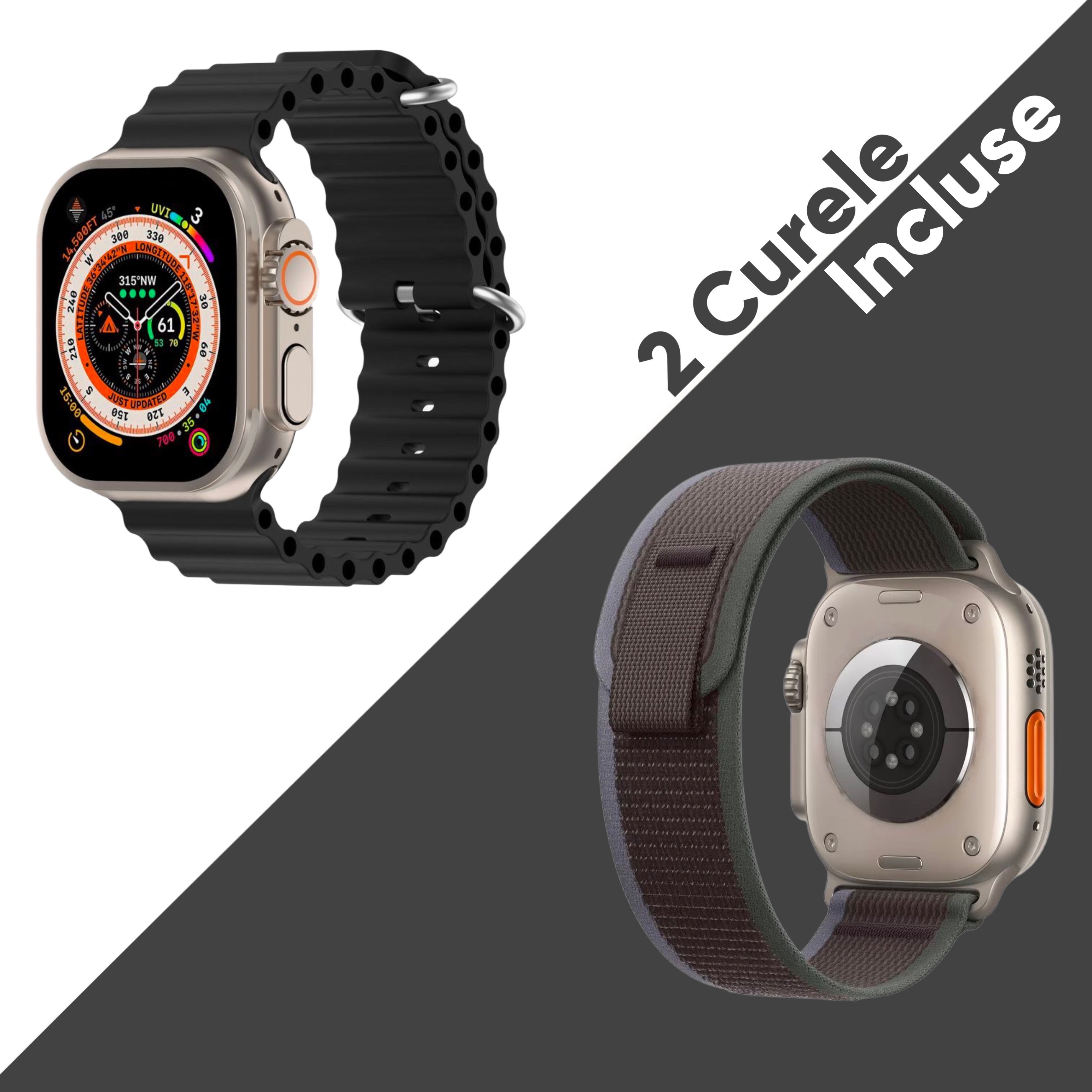 Ceas Smartwatch, Touchscreen, Ecran AMOLED, Asistent vocal, Monitorizarea starii de sanatate, Fitness, Meniu Waterfall, Cadran AI, Rezistent la apa si socuri, Silver