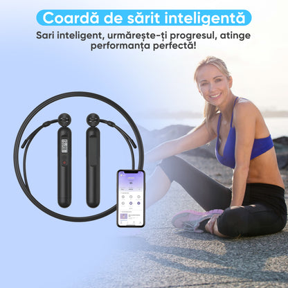 Coarda de sarit Smart HexaHealth cu senzor Hall dublu, Bluetooth, 3m