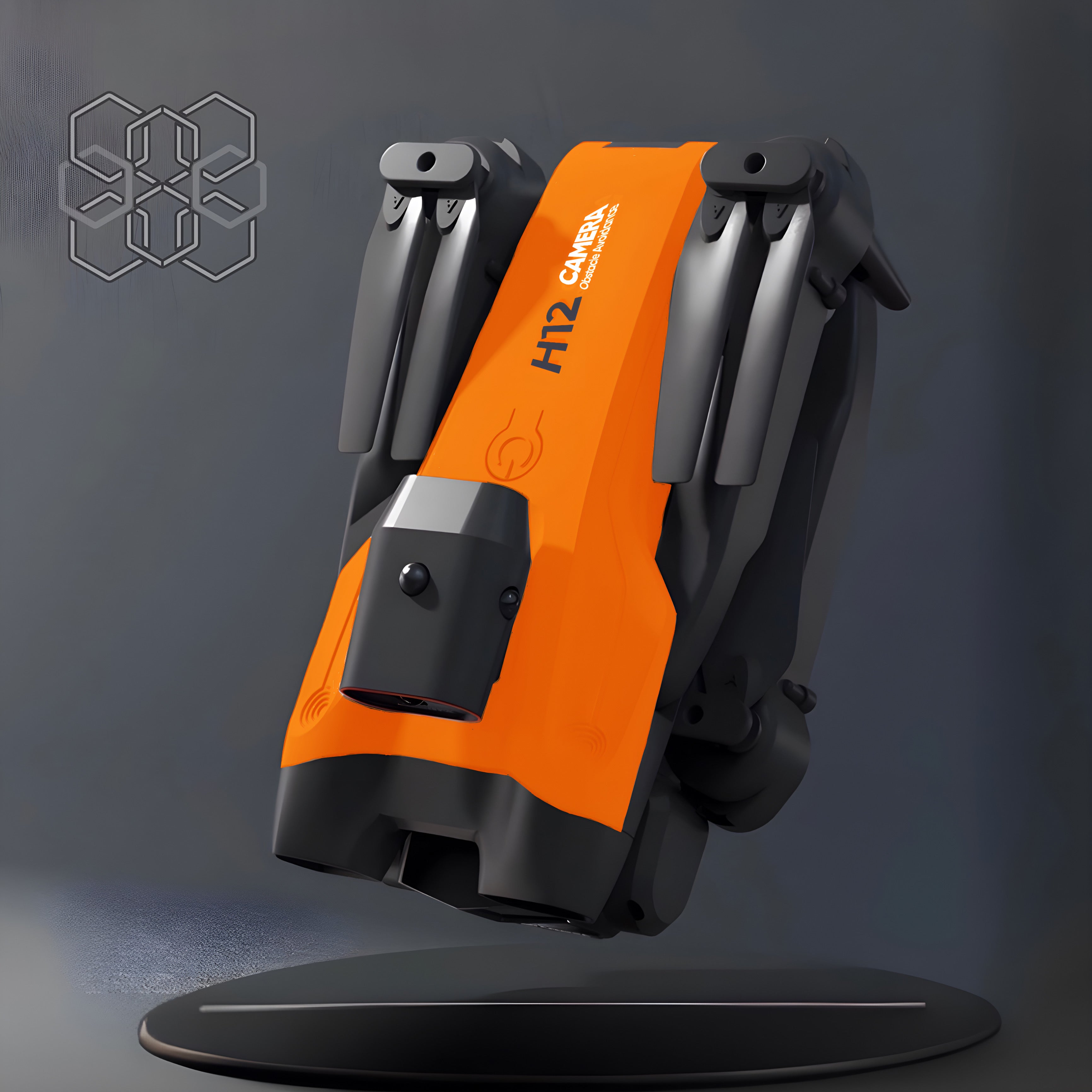 Drona cu 2 camere HD, HexaCraft, Model EagleFly, Portocaliu