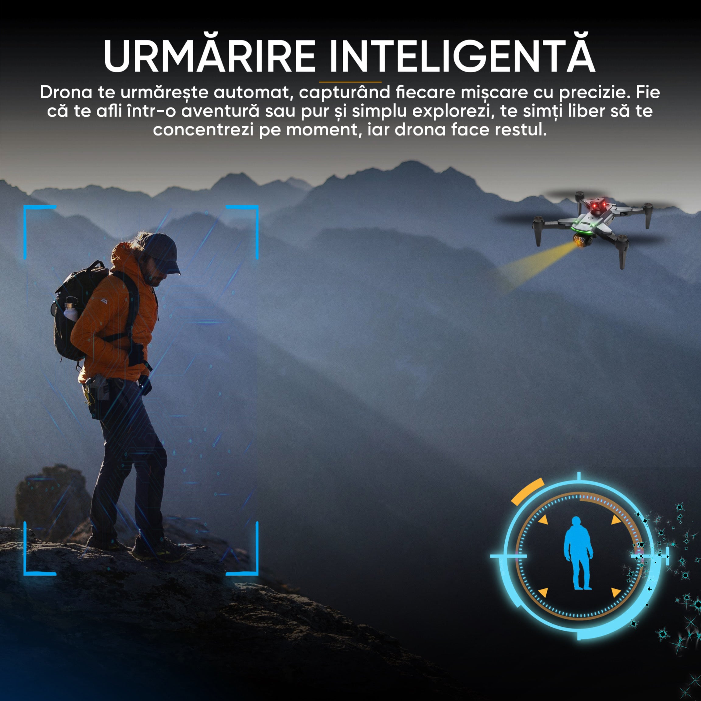 Drona QuadCopter inteligenta cu GPS, HexaCraft, Model PixelPilot