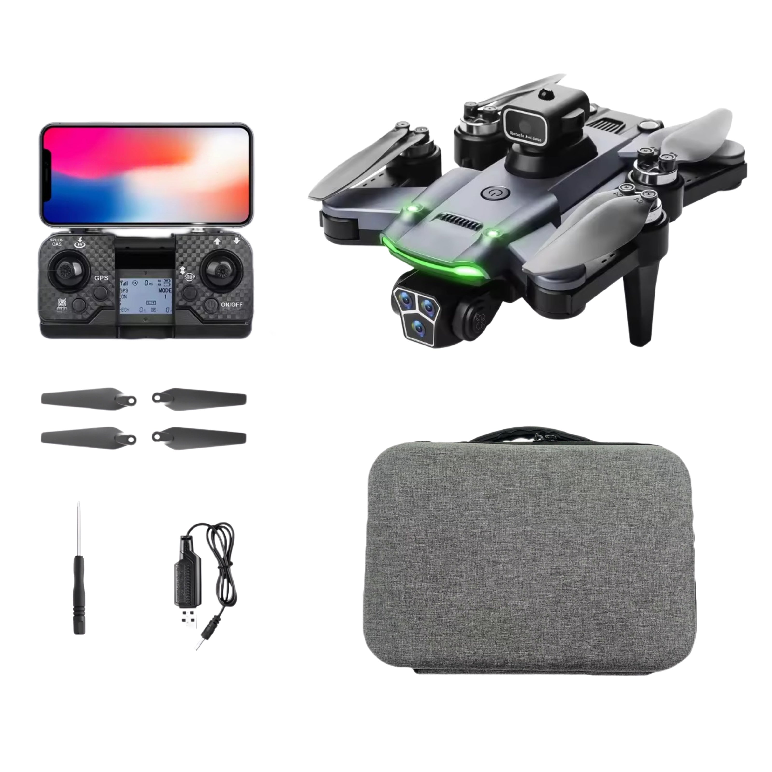 Drona QuadCopter inteligenta cu GPS, HexaCraft, Model PixelPilot