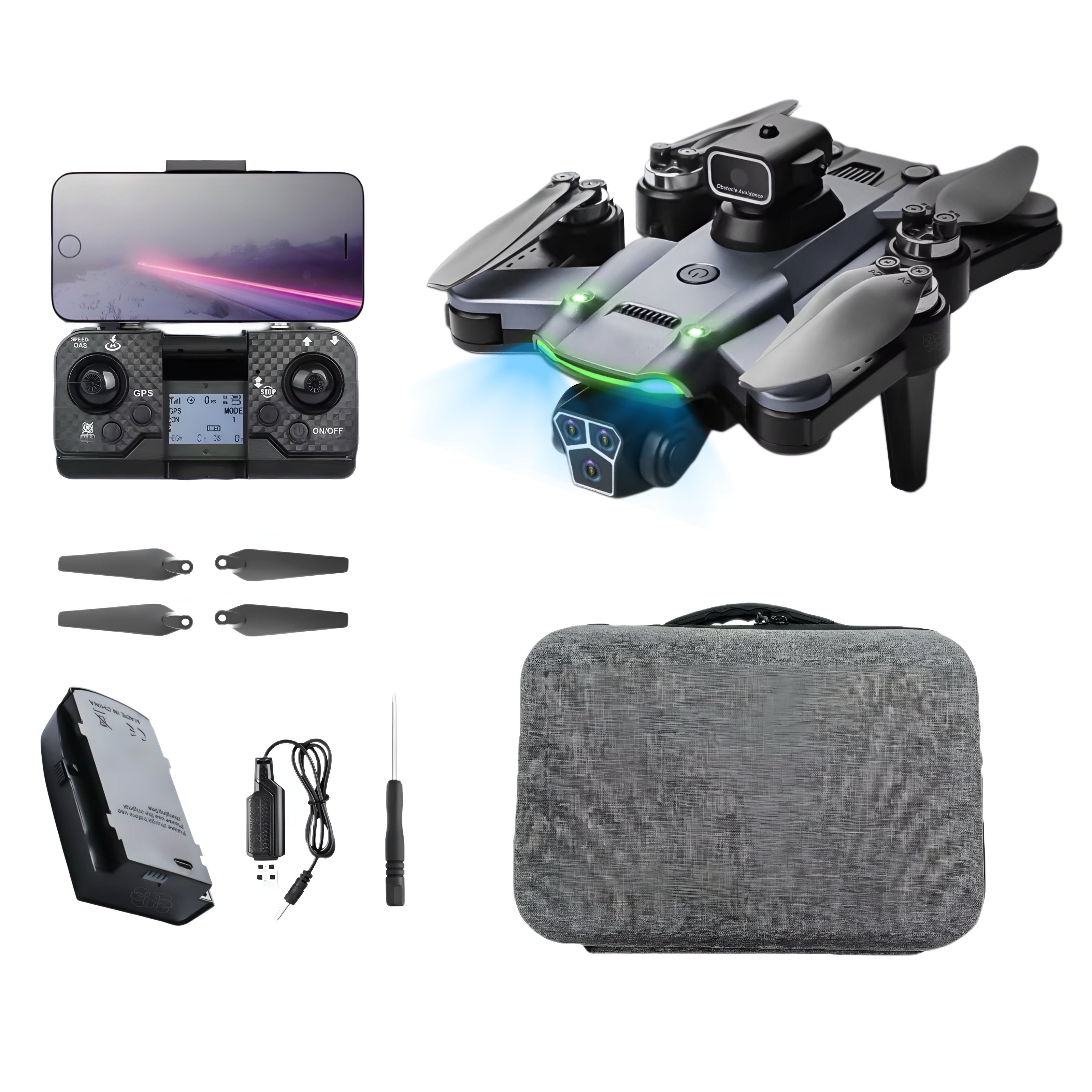 Drona QuadCopter inteligenta cu GPS, HexaCraft, Model PixelPilot