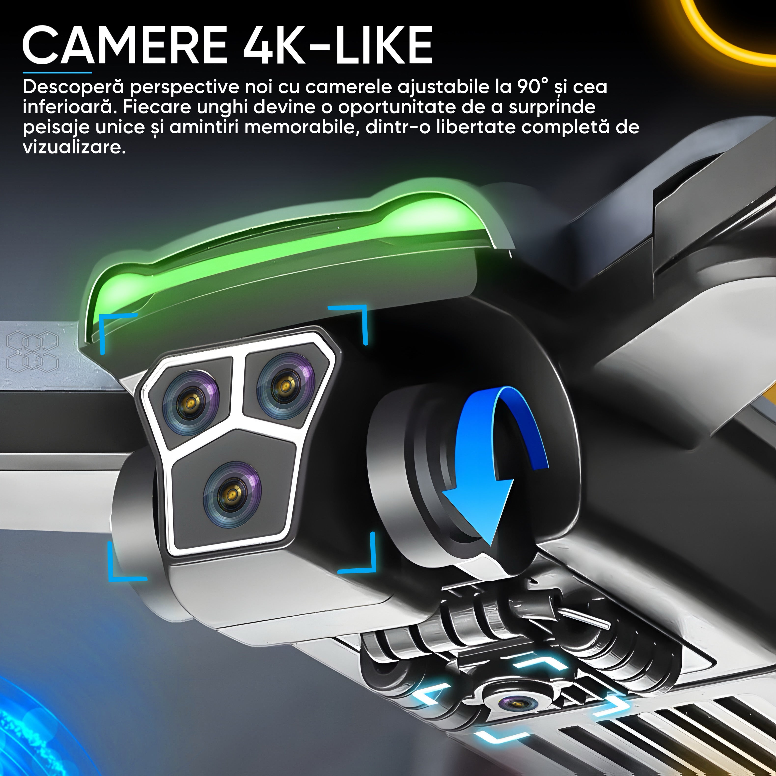 Drona QuadCopter inteligenta cu GPS, HexaCraft, Model PixelPilot