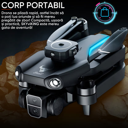 Drona pentru incepatori, copii sau aduti, HexaCraft, Model SkyviKING, Camera duala