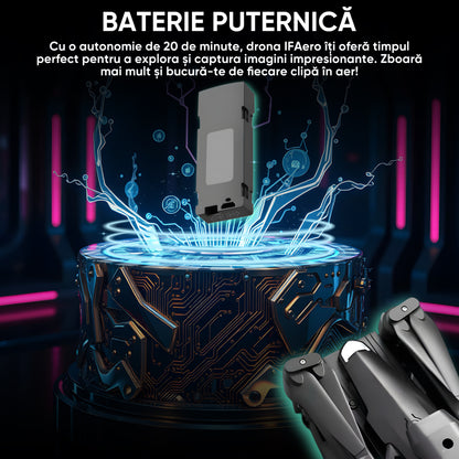 Drona inteligenta, HexaCraft IFAero, Cu 3 camere, Evitare obstacole 360°