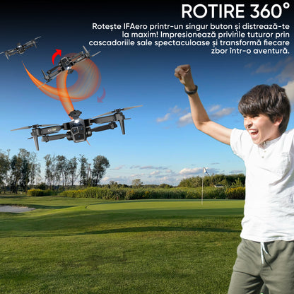 Drona inteligenta, HexaCraft IFAero, Cu 3 camere, Evitare obstacole 360°