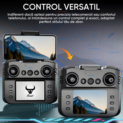 Drona inteligenta HexaCraft, model WhiteBeast, Camera tripla