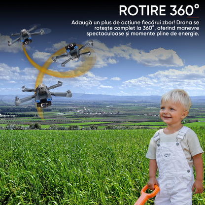 Drona pentru nivel mediu, HexaCraft, Model ZetaFly, GPS, 5G, 3 Camere HD