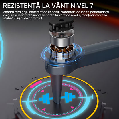 Drona pentru nivel mediu, HexaCraft, Model ZetaFly, GPS, 5G, 3 Camere HD