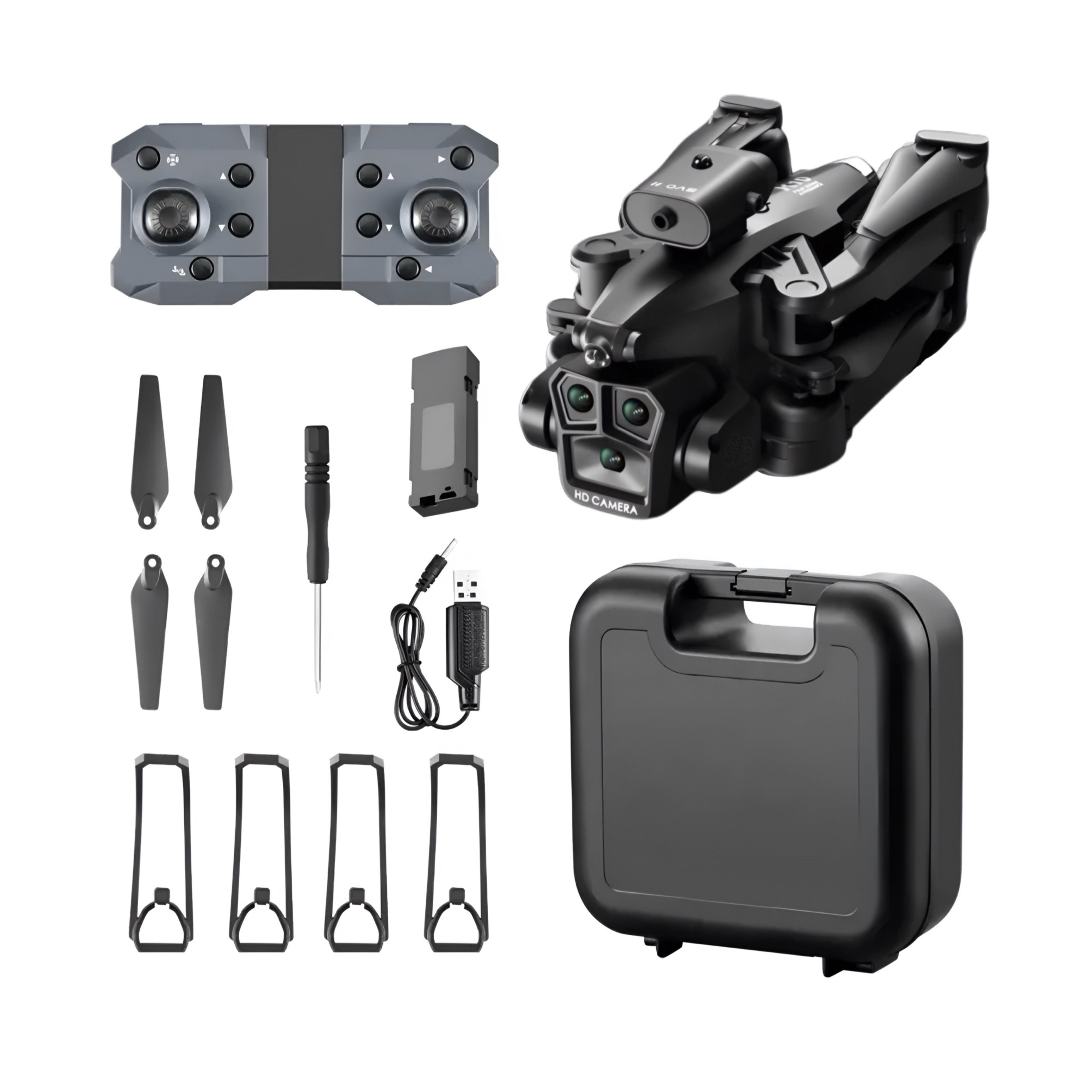 Drona inteligenta, HexaCraft IFAero, Cu 3 camere, Evitare obstacole 360°