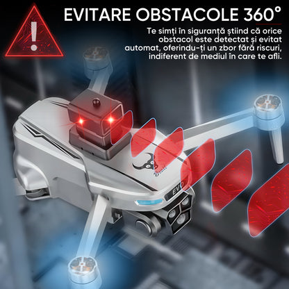 Drona inteligenta HexaCraft, model WhiteBeast, Camera tripla