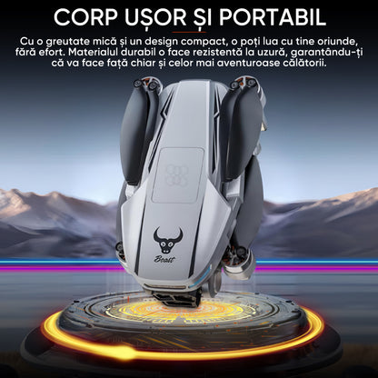 Drona inteligenta HexaCraft, model WhiteBeast, Camera tripla