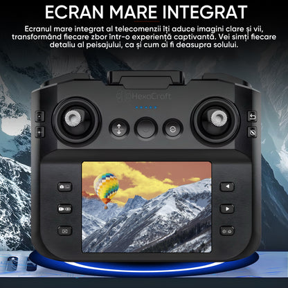 Drona inteligenta HexaCraft, model WhiteBeast, Camera tripla