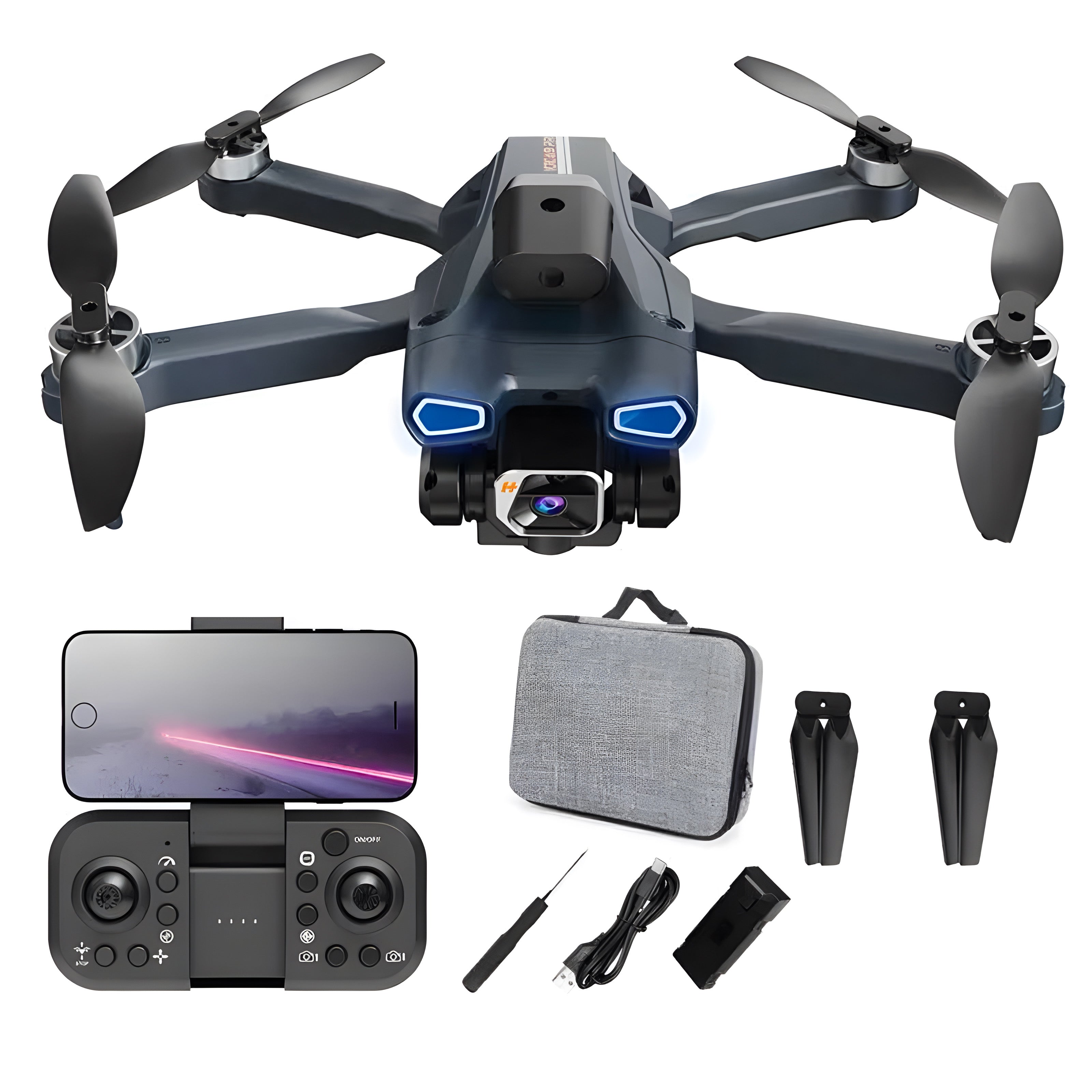 Drona pentru nivel mediu, HexaCraft, Model ZetaFly, GPS, 5G, 3 Camere HD