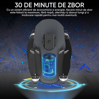 Drona profesionala HexaCraft, Model Vision360 Pro, Camera duala 4K-Like