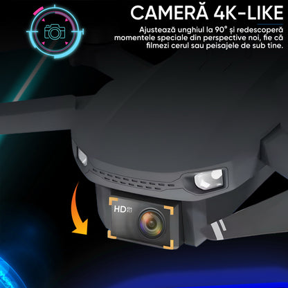 Drona profesionala HexaCraft, Model Vision360 Pro, Camera duala 4K-Like
