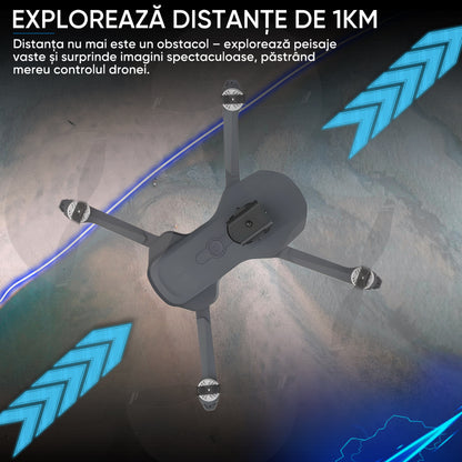 Drona profesionala HexaCraft, Model Vision360 Pro, Camera duala 4K-Like