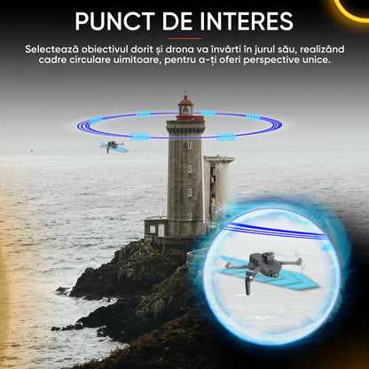 Drona profesionala HexaCraft, Model Vision360 Pro, Camera duala 4K-Like