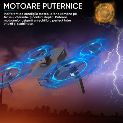 Drona profesionala HexaCraft, Model Vision360 Pro, Camera duala 4K-Like