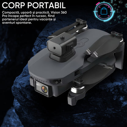 Drona profesionala HexaCraft, Model Vision360 Pro, Camera duala 4K-Like