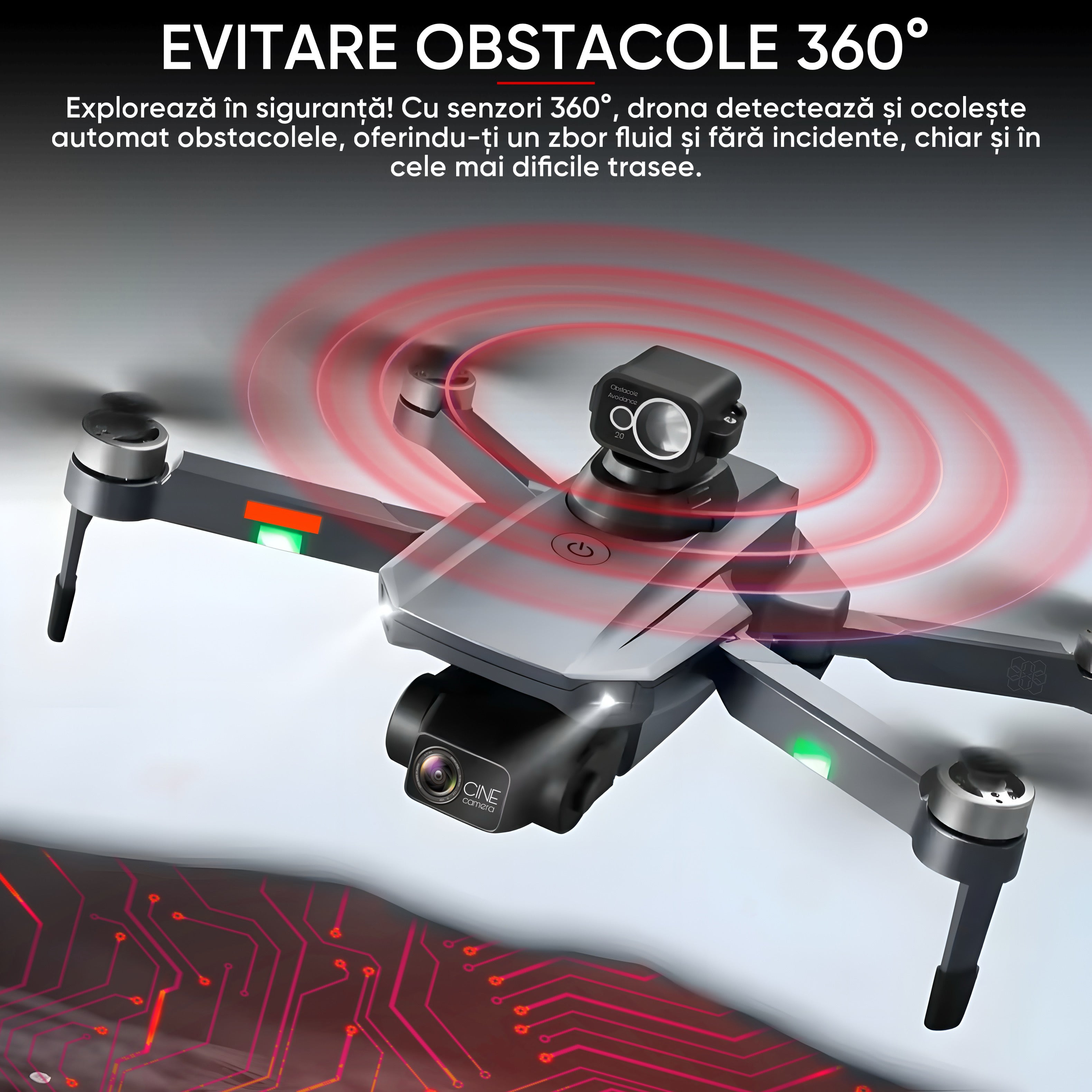 Drona profesionala, Camera 6K, 5G, GPS, HexaCraft AltusAir