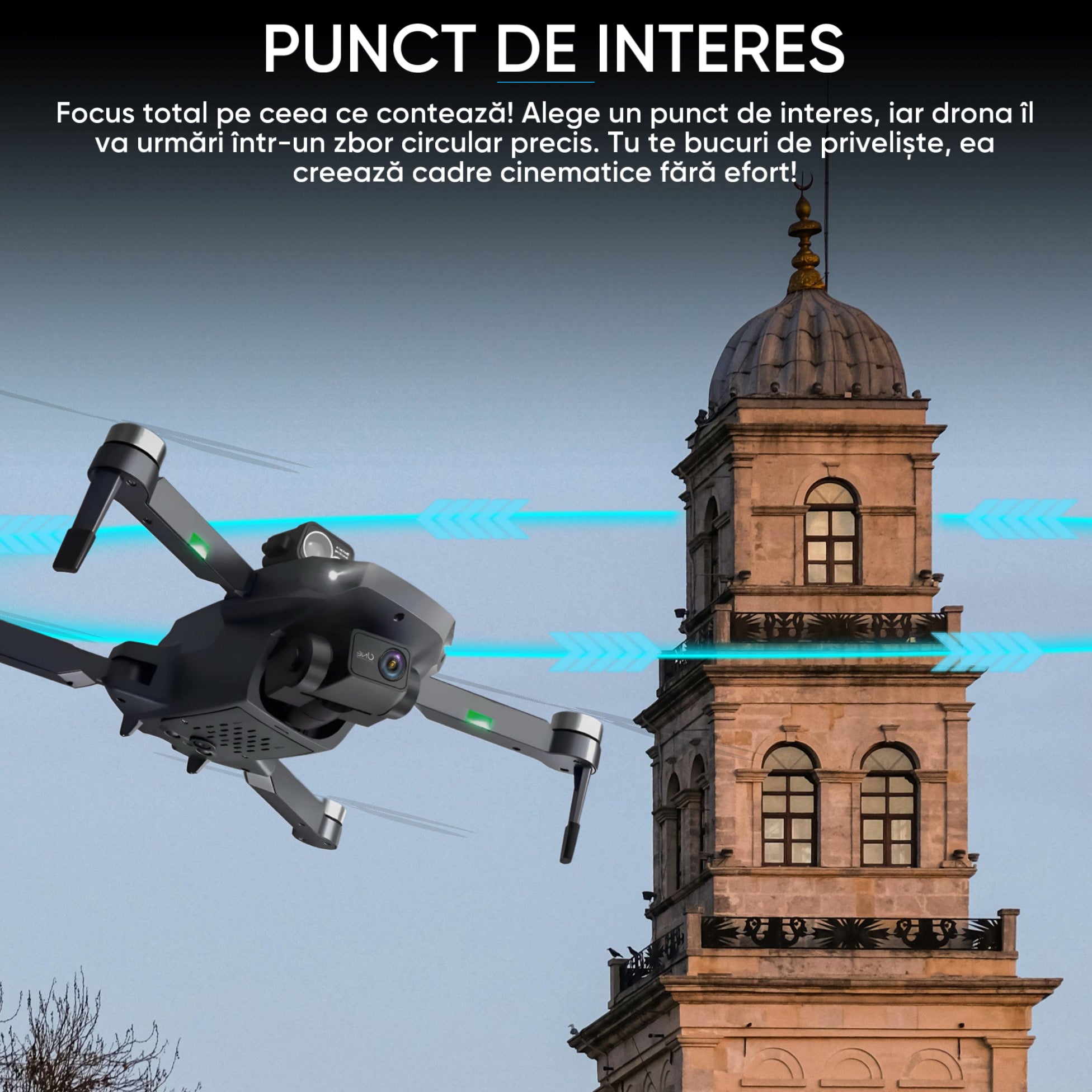 Drona profesionala, Camera 6K, 5G, GPS, HexaCraft AltusAir