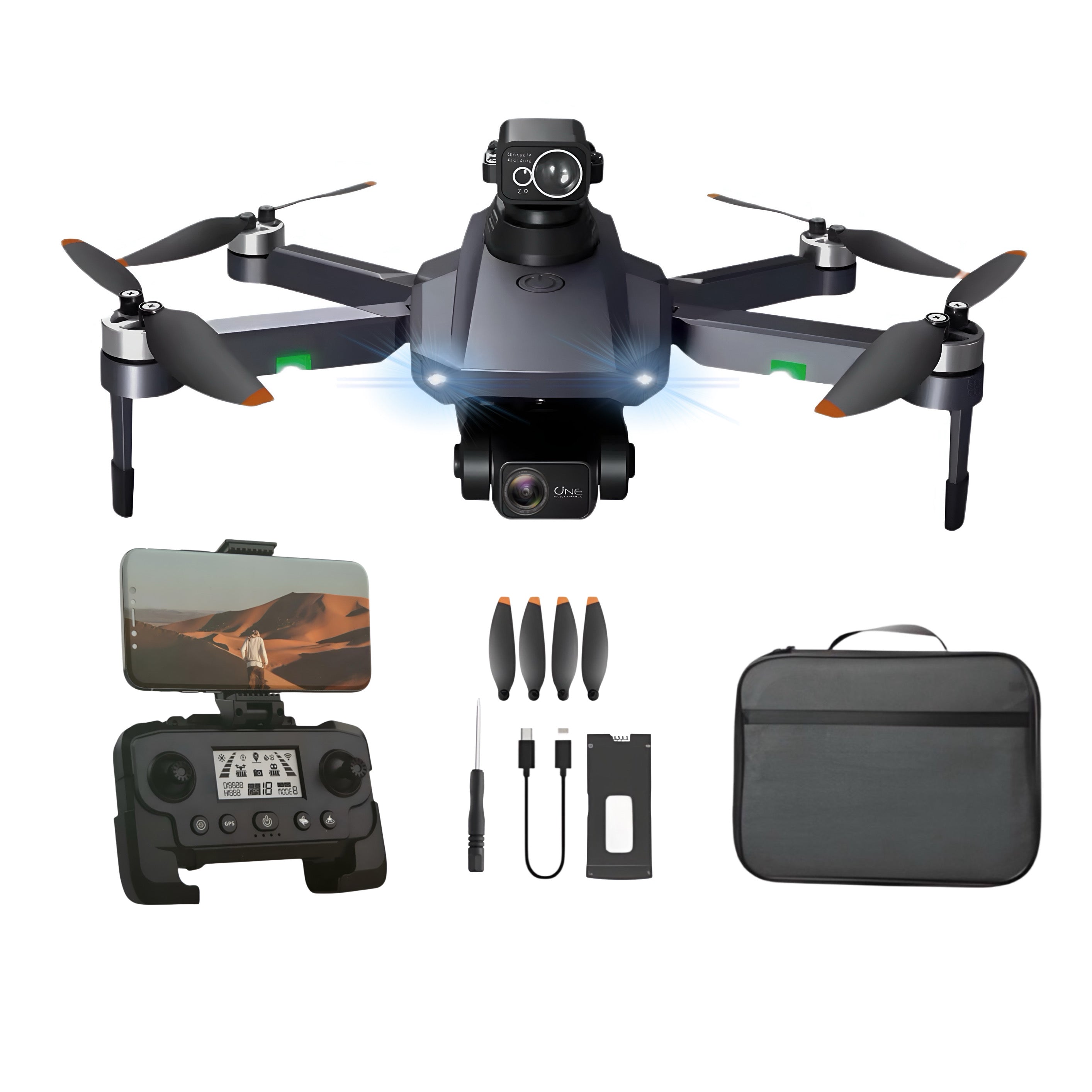 Drona profesionala, Camera 6K, 5G, GPS, HexaCraft AltusAir