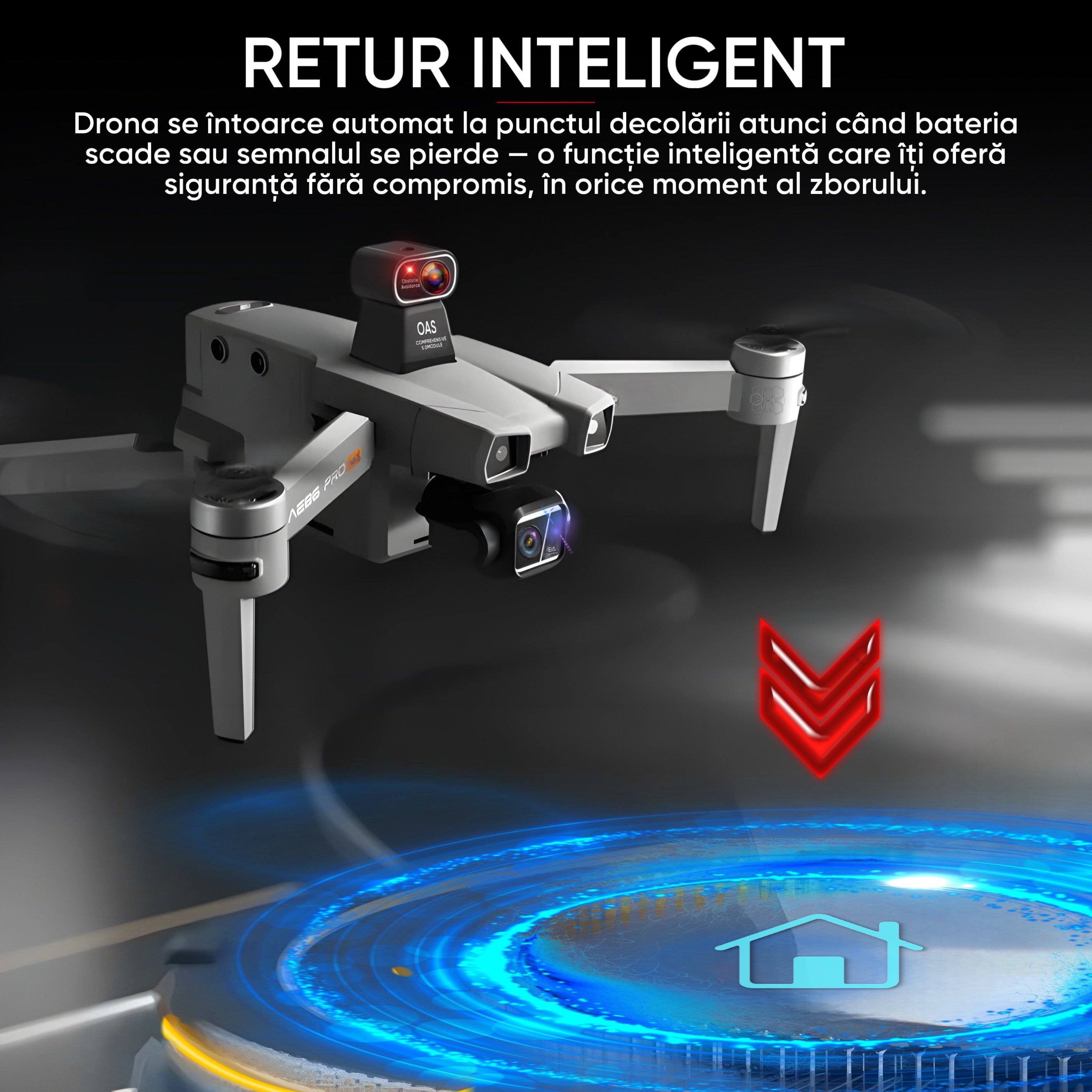 Drona profesionala HexaCraft, Model Tank For Fly, 8km, Fotografiere 8K UHD