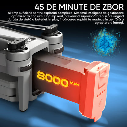 Drona profesionala HexaCraft, Model Tank For Fly, 8km, Fotografiere 8K UHD