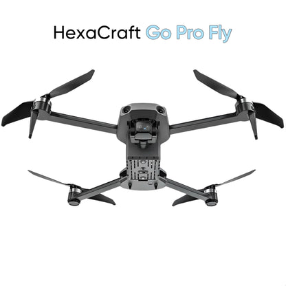 Drona profesionala pentru incepatori sau avansati, HexaCraft, Model GO PRO FLY, Tip Aeronava QuadCopter, Camera 4K UHD, Carlig de prindere si transport, distanta de operare 4KM, timp de zbor 45 minute, telecomanda cu display integrat