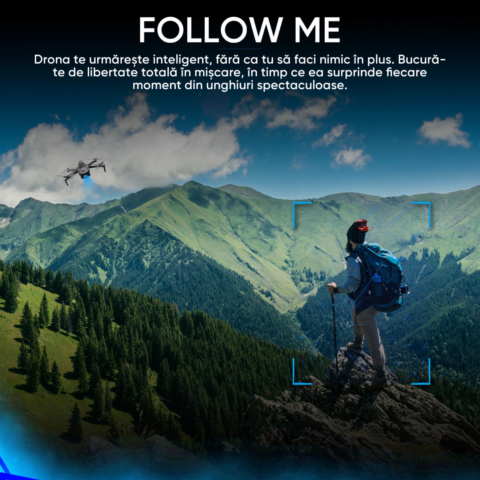 Drona profesionala HexaCraft, Model SKYBITE, Camera HD interpolated to 8K