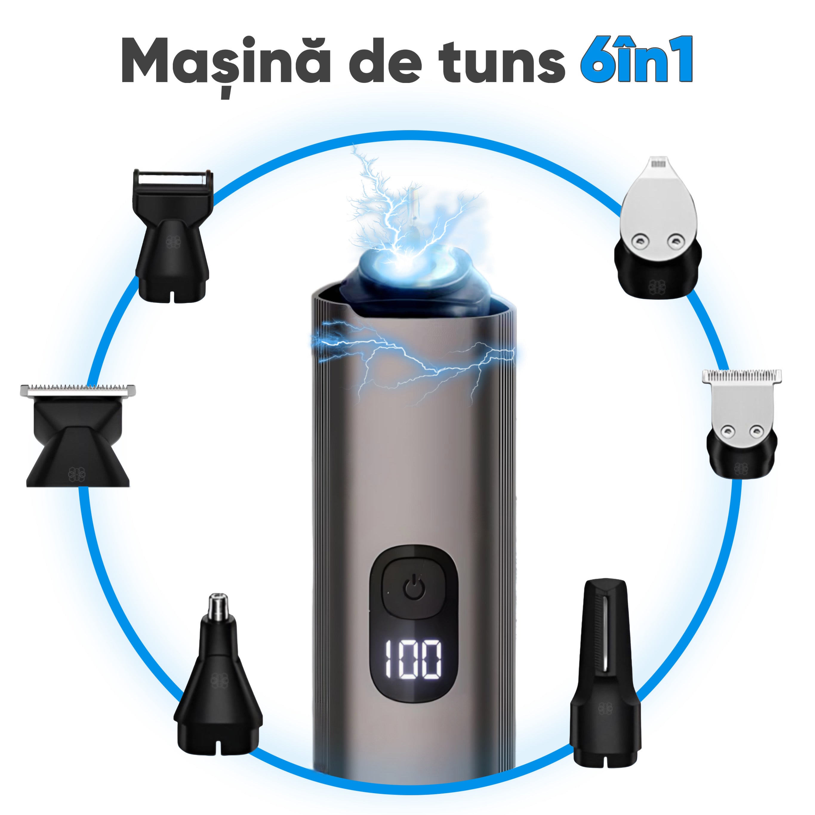 Masina de tuns 6in1 7000RPM, HexCut