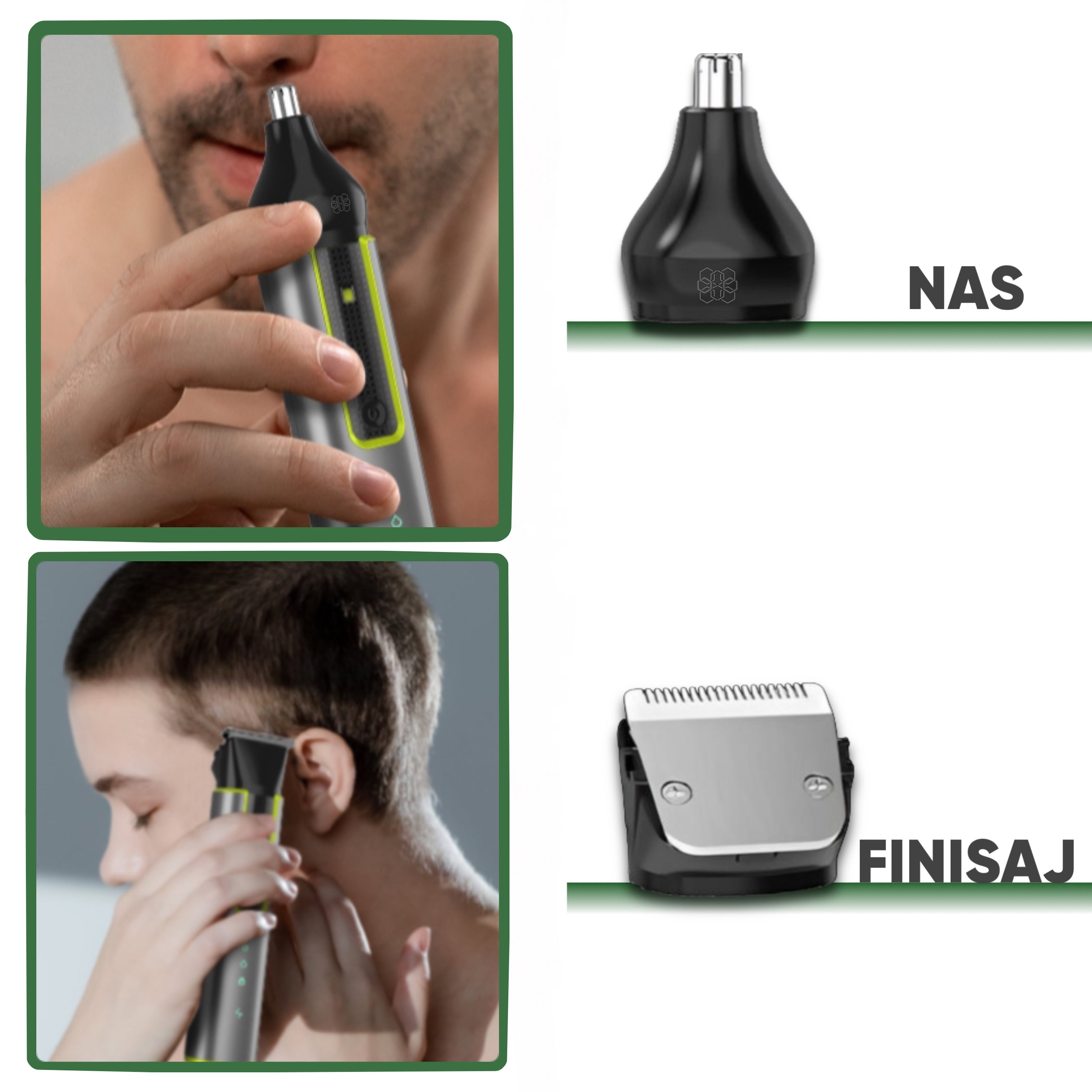 Masina de tuns si aparat de ras 4 in 1, Set profesional by HexaCut